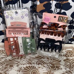 SCUNCI & ELA HAIR CLAW CLIPS BUNDLE